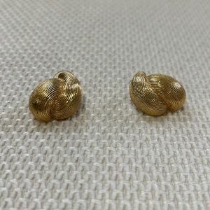 Gold tone earrings